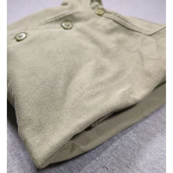 21 Men Los Angeles Olive Green Henley Long Sleeve Soft Cotton Mens Size M Shirt - Picture 8 of 16